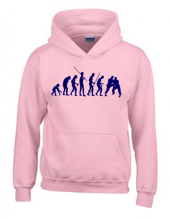 JUDO Evolution Kinder Sweatshirt mit Kapuze HOODIE Kids Gr.128 -