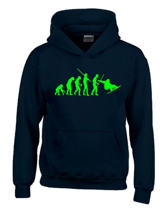 SNOWBOARD Evolution Kinder Sweatshirt mit Kapuze HOODIE Kids Gr.