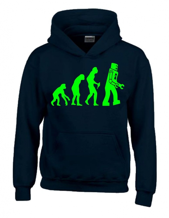 ROBOTER Evolution Kinder Sweatshirt mit Kapuze HOODIE Kids Gr.12