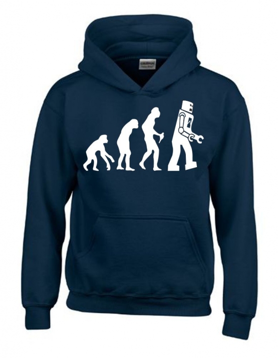 ROBOTER Evolution Kinder Sweatshirt mit Kapuze HOODIE Kids Gr.12