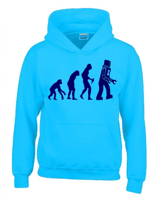 ROBOTER Evolution Kinder Sweatshirt mit Kapuze HOODIE Kids Gr.12