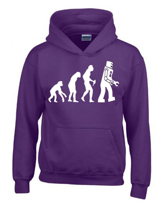 ROBOTER Evolution Kinder Sweatshirt mit Kapuze HOODIE Kids Gr.12