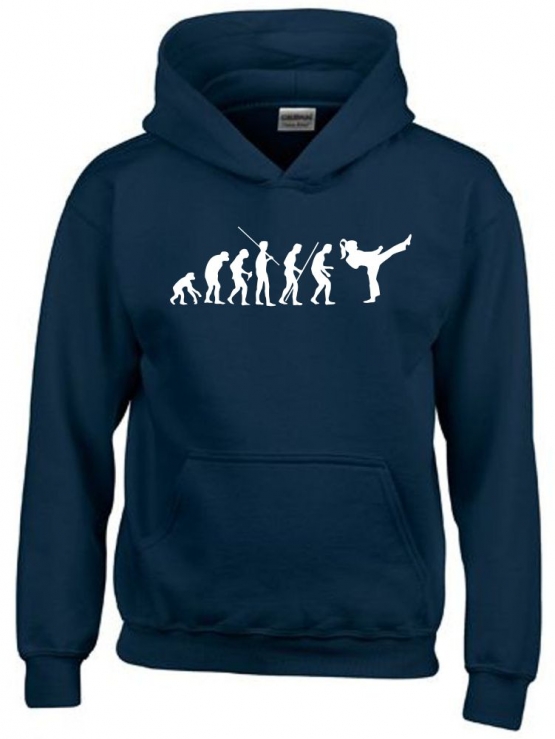 Mädchen Karate KICKBOXEN Evolution Kinder Sweatshirt mit Kapuze 