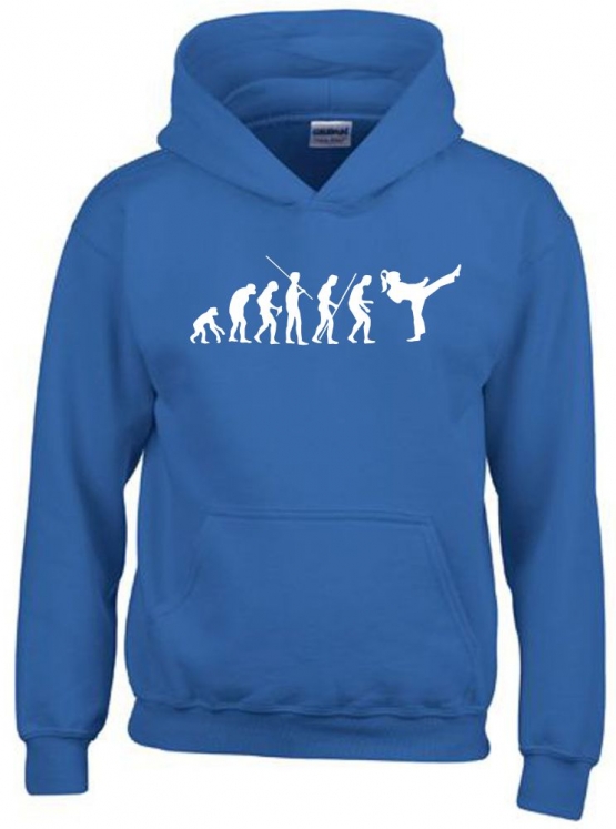 Mädchen Karate KICKBOXEN Evolution Kinder Sweatshirt mit Kapuze 