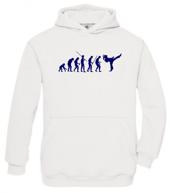 Mädchen Karate KICKBOXEN Evolution Kinder Sweatshirt mit Kapuze 