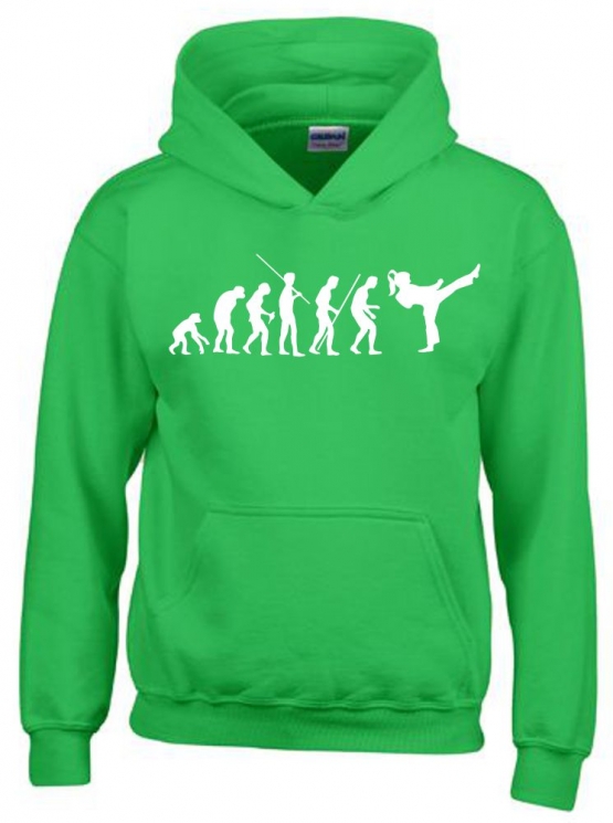 Mädchen Karate KICKBOXEN Evolution Kinder Sweatshirt mit Kapuze 