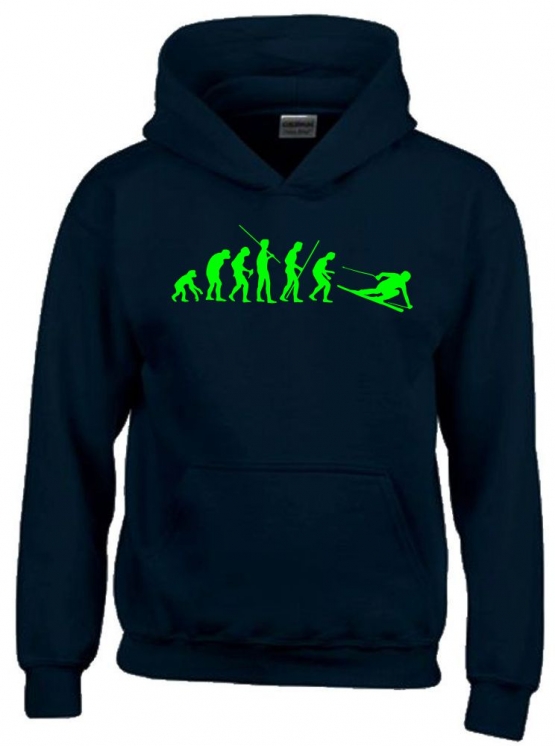 SKI Evolution Kinder Sweatshirt mit Kapuze HOODIE Kids Gr.128 - 