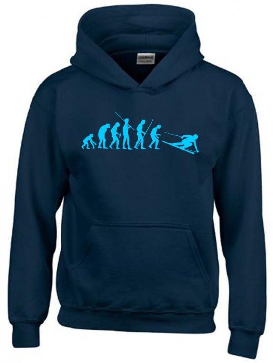 SKI Evolution Kinder Sweatshirt mit Kapuze HOODIE Kids Gr.128 - 