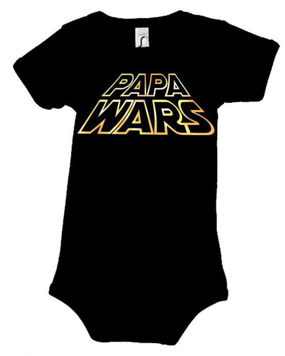 PAPA WARS ! Baby Strampler - Body Baby Strampleranzug Gr. 3-6 Mo