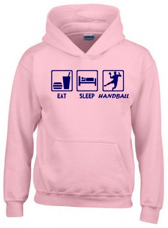 EAT SLEEP HANDBALL Kinder Sweatshirt mit Kapuze HOODIE Kids Gr.1