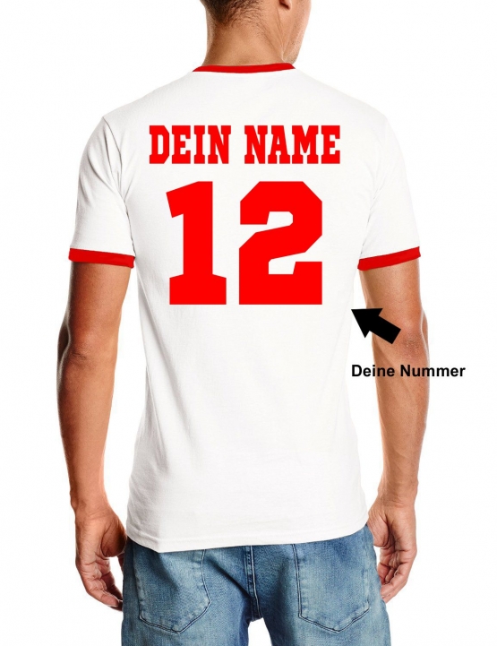 EM 2016 Suisse T-SHIRT mit Deinem NAMEN + NUMMER ! Fußball Triko