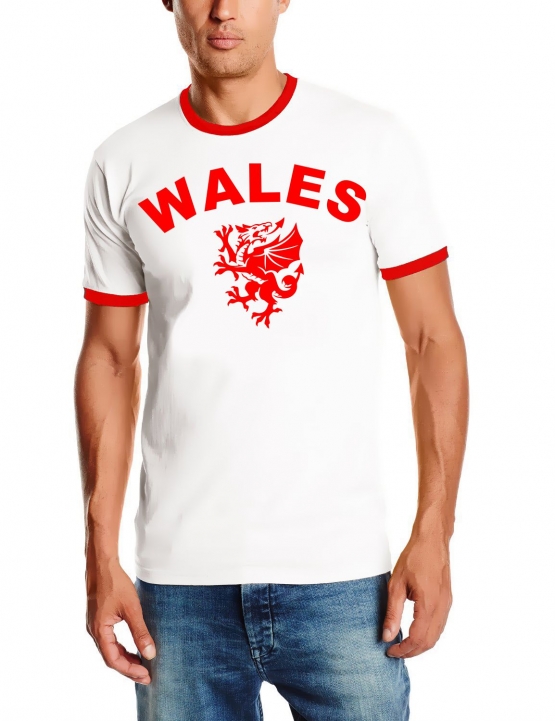 EM 2016 WALES T-SHIRT mit Deinem NAMEN + NUMMER ! WALES Fußball