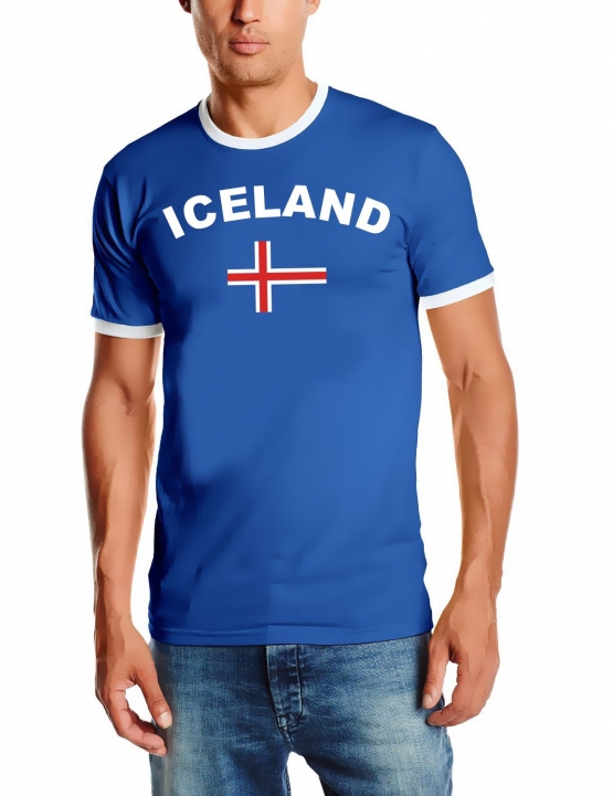 EM 2016 ICELAND T-SHIRT mit Deinem NAMEN + NUMMER ! Fußball Trik