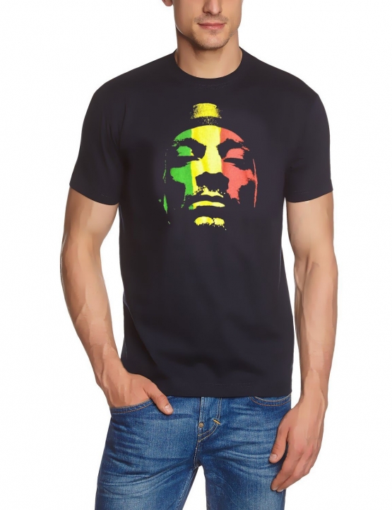 SNOOP DOG - RASTA FACE T-Shirt schwarz S M L XL XXL XXXL