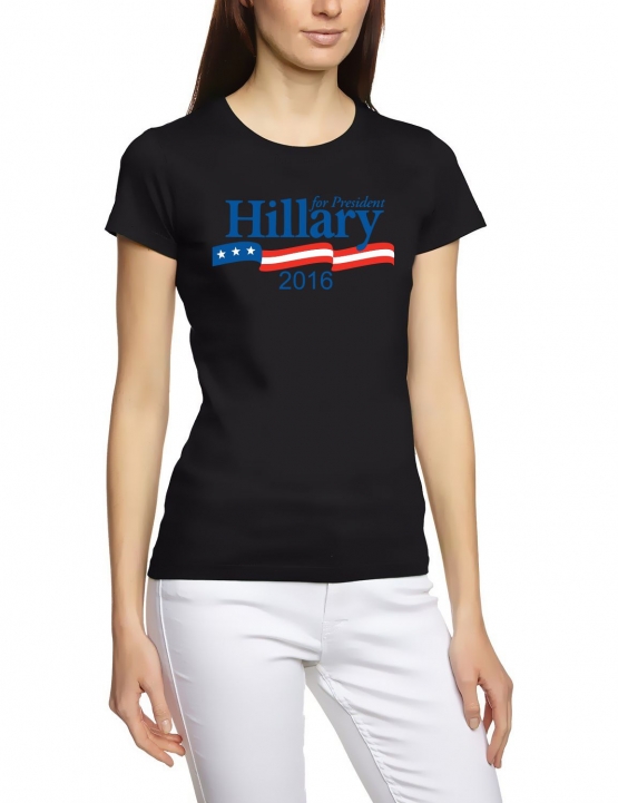 Hillary for President ! Clinton gegen Trump - US Wahl 2016 ! Damen T-Shirt div. Farben S - XXL