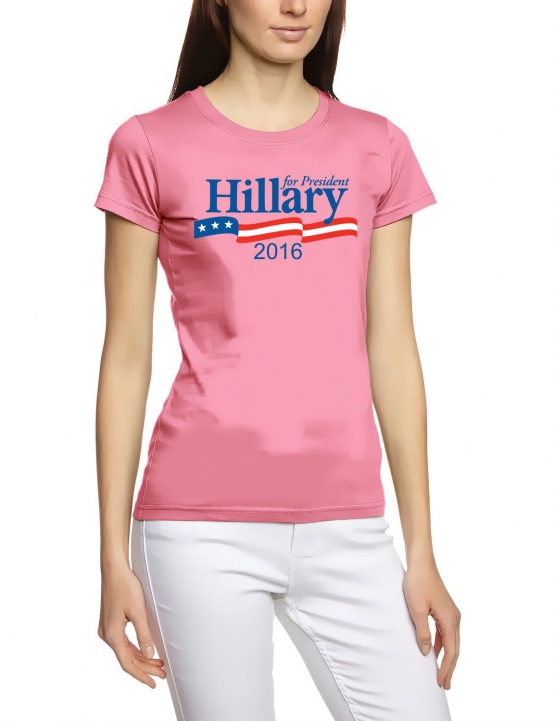 Hillary for President ! Clinton gegen Trump - US Wahl 2016 ! Damen T-Shirt div. Farben S - XXL