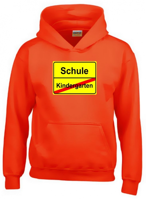 Schulanfang Kinder Hoodie -- Sweatshirt mit Kapuze Kids Gr.116 128 140 152 cm