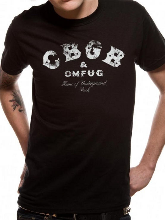 CBGB & OMFUG home of underground rock NYC distressed, Herren, schwarz, T-SHIRT S M L XL XXL