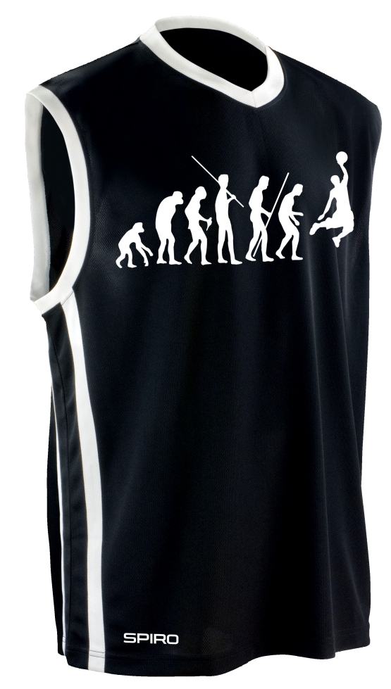 BASKETBALL - Evolution !  TRIKOT Tank Shirt S M L XL XXL 3XL 4XL 5XL Rot, Schwarz, Blau Teamshirt auch mit Shorts erhältlich.