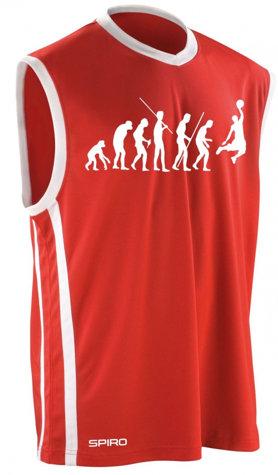 BASKETBALL - Evolution !  TRIKOT Tank Shirt S M L XL XXL 3XL 4XL 5XL Rot, Schwarz, Blau Teamshirt auch mit Shorts erhältlich.