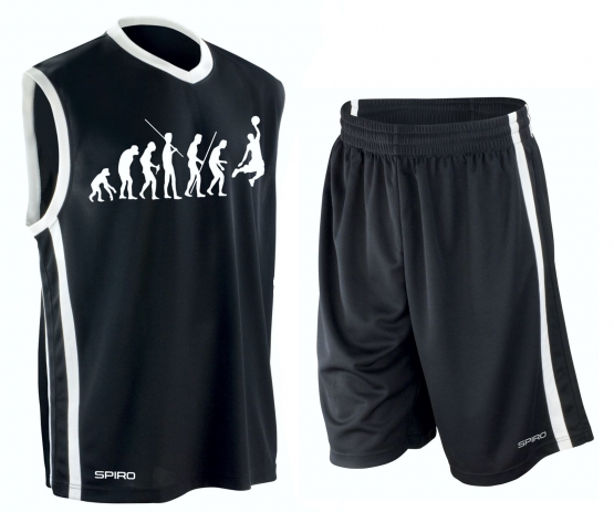 BASKETBALL - Evolution !  TRIKOT Tank Shirt S M L XL XXL 3XL 4XL 5XL Rot, Schwarz, Blau Teamshirt auch mit Shorts erhältlich.