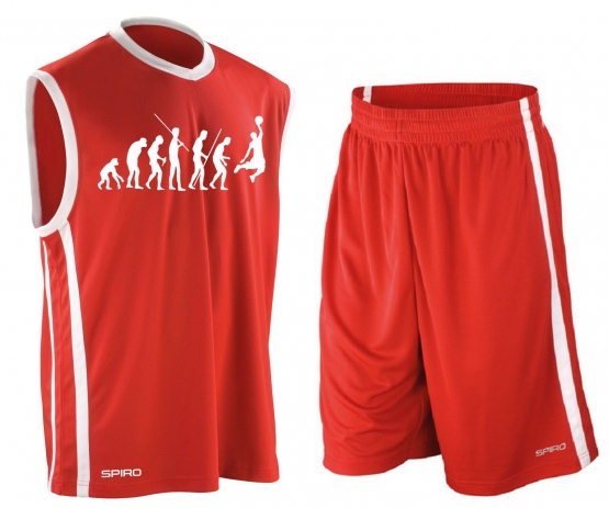 BASKETBALL - Evolution !  TRIKOT Tank Shirt S M L XL XXL 3XL 4XL 5XL Rot, Schwarz, Blau Teamshirt auch mit Shorts erhältlich.