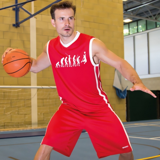 BASKETBALL - Evolution !  TRIKOT Tank Shirt S M L XL XXL 3XL 4XL 5XL Rot, Schwarz, Blau Teamshirt auch mit Shorts erhältlich.