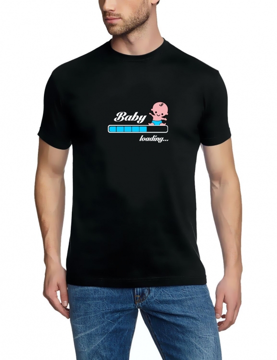 Baby loading…  Süsses T-Shirt für Paare Liebe Love T-Shirt Damen und Herren S M L XL XXL XXXL