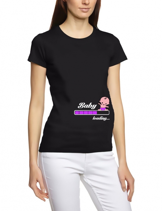 Baby loading… ! Süsses T-Shirt für Paare Liebe Love T-Shirt Mann Frau Kind Gr. S M L XL XXL XXXL