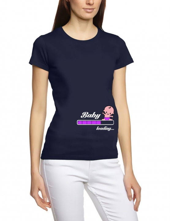 Baby loading… ! Süsses T-Shirt für Paare Liebe Love T-Shirt Mann Frau Kind Gr. S M L XL XXL XXXL