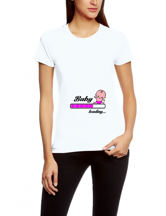 Baby loading… ! Süsses T-Shirt für Paare Liebe Love T-Shirt Mann Frau Kind Gr. S M L XL XXL XXXL