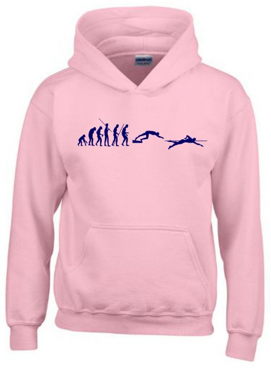 SCHWIMMEN Evolution Kinder Sweatshirt mit Kapuze HOODIE Kids Gr.128 - 164 cm