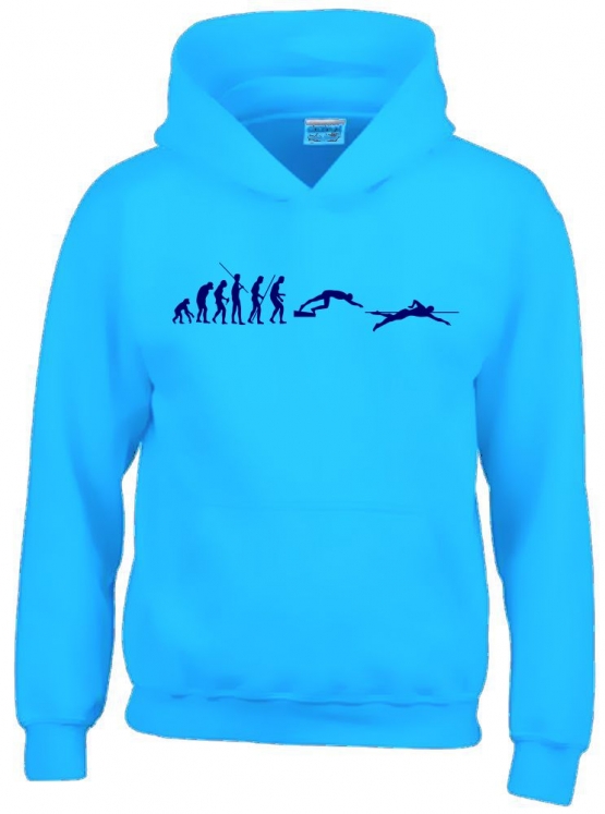 SCHWIMMEN Evolution Kinder Sweatshirt mit Kapuze HOODIE Kids Gr.128 - 164 cm