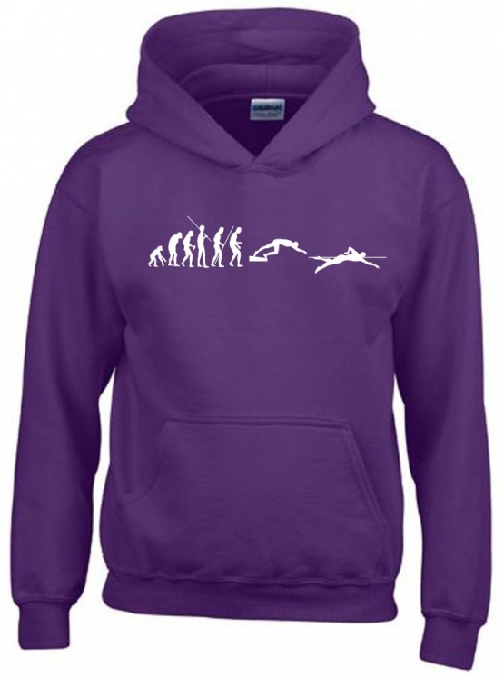 SCHWIMMEN Evolution Kinder Sweatshirt mit Kapuze HOODIE Kids Gr.128 - 164 cm