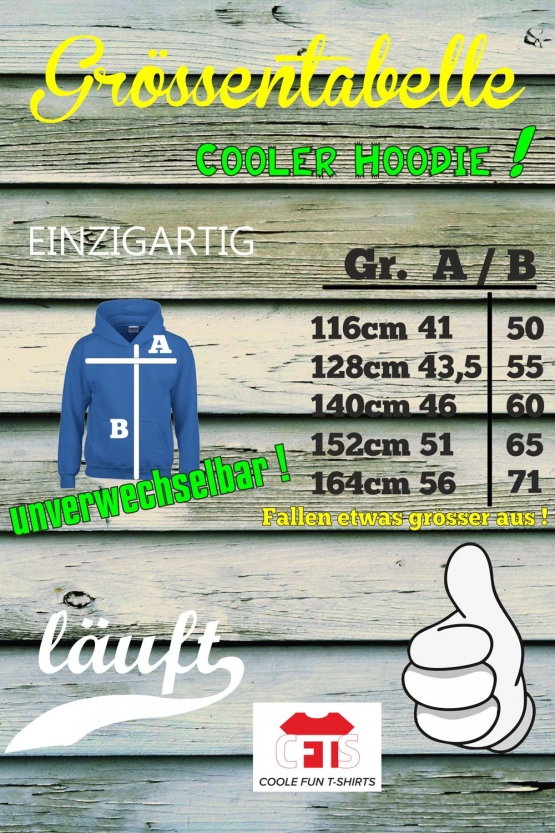 HAUSAUFGABEN ALLERGIE - Vorsicht Gesundheitsgefahr ! Nicht mit Hausaufgaben in Verbindung bringen ! Kinder Sweatshirt mit Kapuze HOODIE Kids Gr.128 - 164 cm