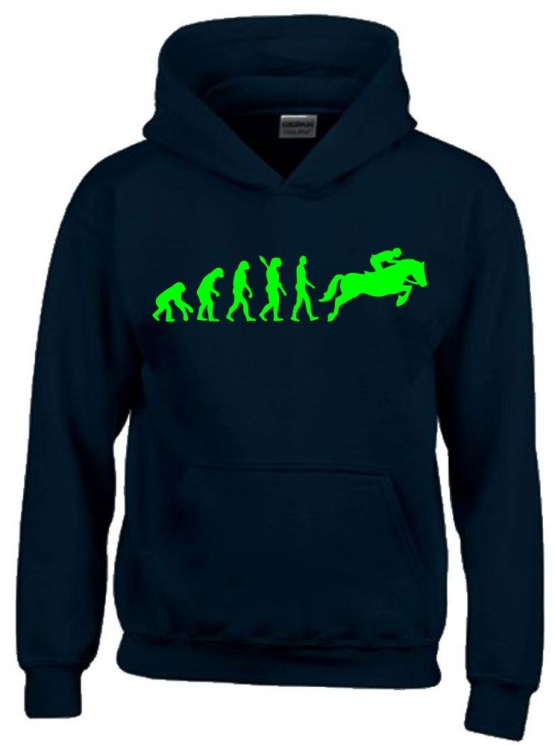 REITEN Evolution Kinder Sweatshirt mit Kapuze HOODIE Kids Gr.128 - 164 cm Voltegieren, Springreiten, Reitunterricht, Reiturnier