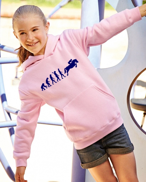 REITEN Evolution Kinder Sweatshirt mit Kapuze HOODIE Kids Gr.128 - 164 cm Voltegieren, Springreiten, Reitunterricht, Reiturnier