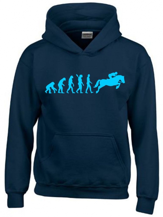 REITEN Evolution Kinder Sweatshirt mit Kapuze HOODIE Kids Gr.128 - 164 cm Voltegieren, Springreiten, Reitunterricht, Reiturnier