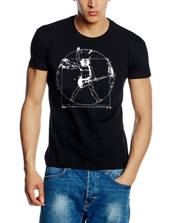 DA VINCI GUITAR ROCK !  T-Shirt S M L XL XXL 3XL 4XL 5XL auch als Sweatshirt mit Kapuze