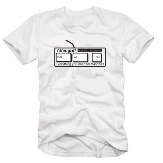 Affengriff T-Shirt-Delete-Windows