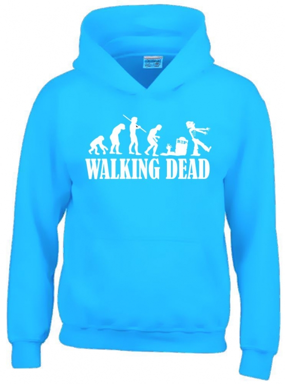 ZOMBIE Evolution Walking Dead ! Kinder Sweatshirt mit Kapuze HOODIE Kids Gr.128 - 164 cm NEIN SAGEN !