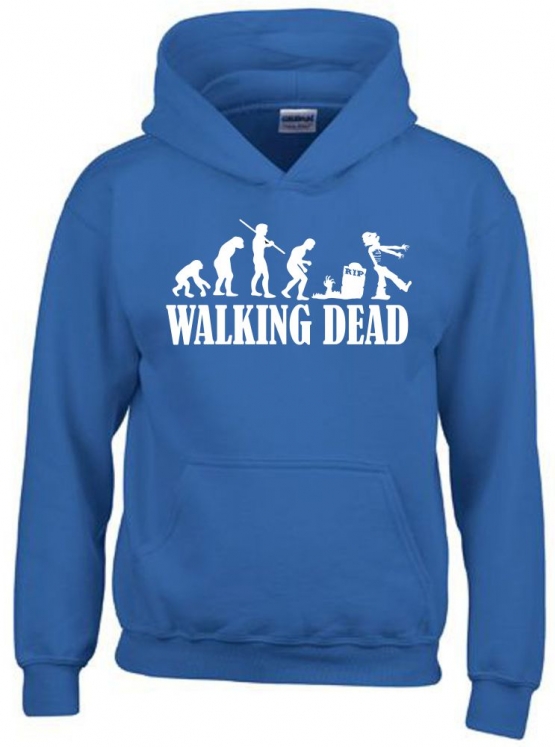 ZOMBIE Evolution Walking Dead ! Kinder Sweatshirt mit Kapuze HOODIE Kids Gr.128 - 164 cm NEIN SAGEN !