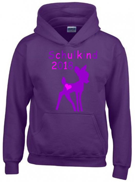 Schulkind 2018 ! Mädchen Geschwister Sweatshirt mit Kapuze HOODIE Kids Gr.128 - 164 cm