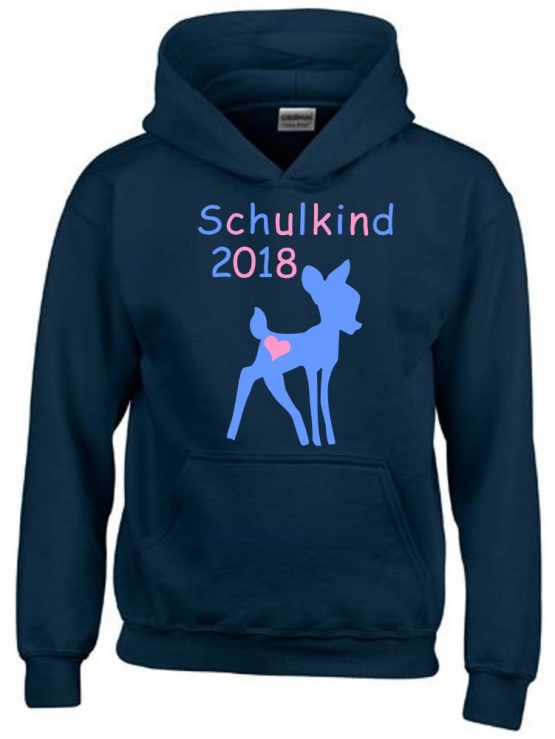 Schulkind 2018 ! Mädchen Geschwister Sweatshirt mit Kapuze HOODIE Kids Gr.128 - 164 cm