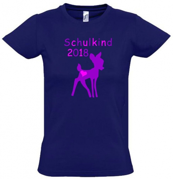 Schulkind 2018 ! Mädchen Geschwister T-Shirt Kids Gr.128 - 164 cm Einschulung, erster Schultag, 1. Klasse, Kindergartenabschieds Shirt