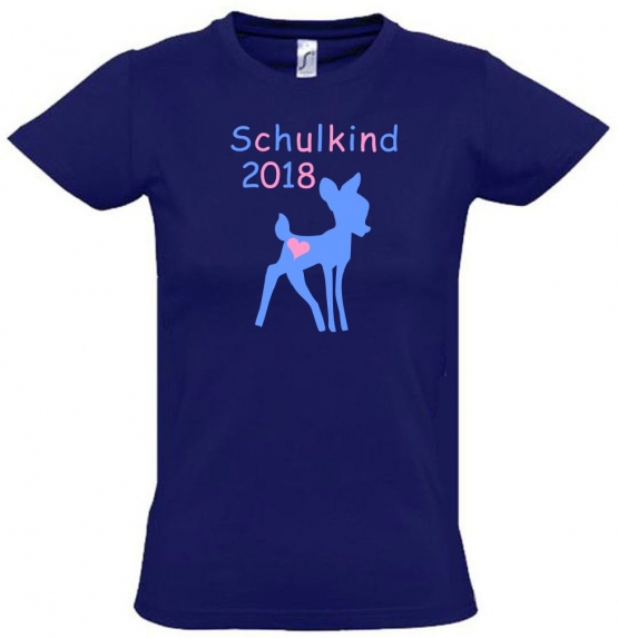 Schulkind 2018 ! Mädchen Geschwister T-Shirt Kids Gr.128 - 164 cm Einschulung, erster Schultag, 1. Klasse, Kindergartenabschieds Shirt