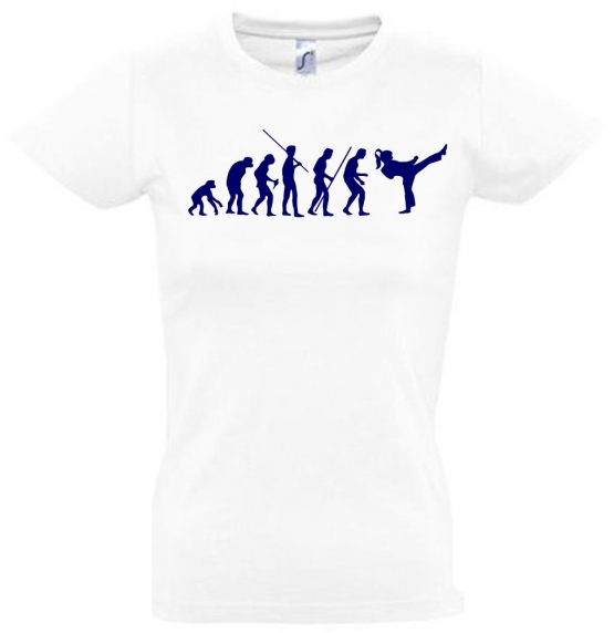 Mädchen Karate KICKBOXEN Evolution Kinder T-SHIRT Kids Gr.128 - 164 cm Thai Boxen, Taekwondo, Judo, K1, Aikido, Ju Jutsu