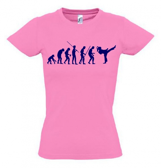 Mädchen Karate KICKBOXEN Evolution Kinder T-SHIRT Kids Gr.128 - 164 cm Thai Boxen, Taekwondo, Judo, K1, Aikido, Ju Jutsu