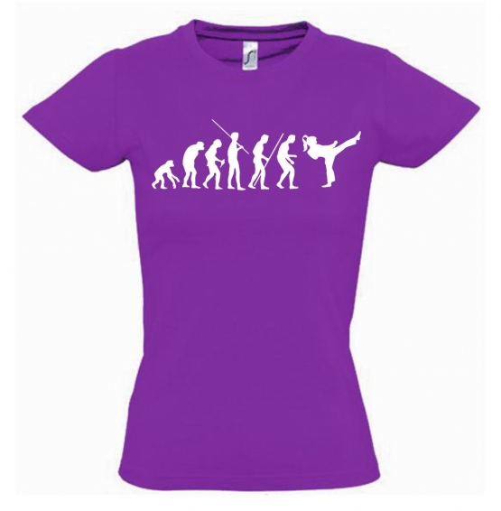 Mädchen Karate KICKBOXEN Evolution Kinder T-SHIRT Kids Gr.128 - 164 cm Thai Boxen, Taekwondo, Judo, K1, Aikido, Ju Jutsu