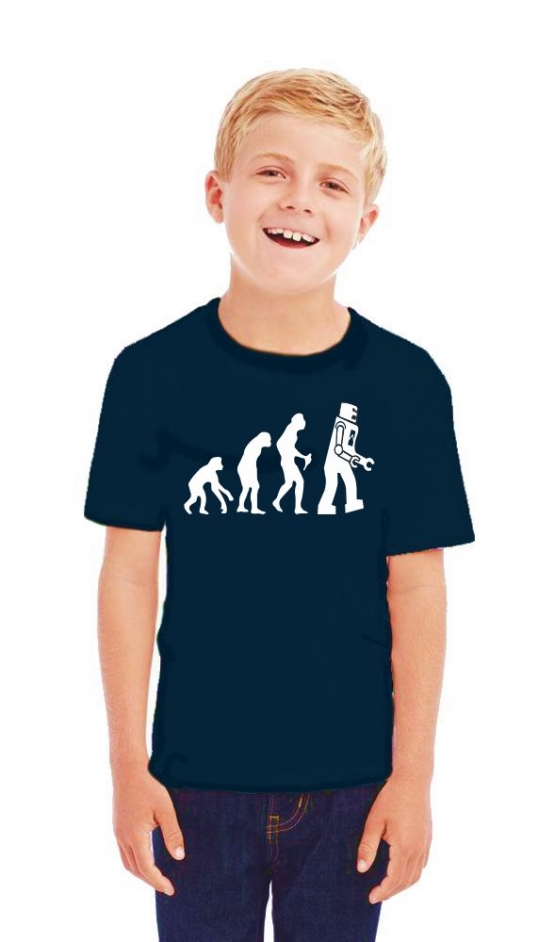 ROBOTER Evolution Kinder T-Shirt Kids Gr.128 - 164 cm